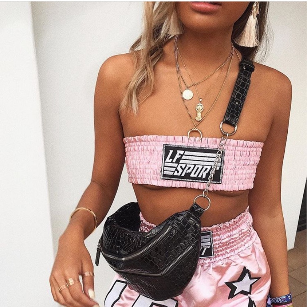 LF The Brand cinched bump tube top💖 NWT
